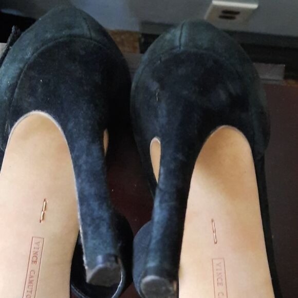 Vince Camuto Carlotte Suede Pointed Toe Strap Stiletto Heel Pump Size 11 - Picture 6 of 15